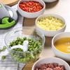 Ручной кухонный комбайн Овощерезка,Ручной кухонный комбайн,Ручной овощерезка с веревкой,Портативная ручная веревочная чеснокодавилка Лукорезка