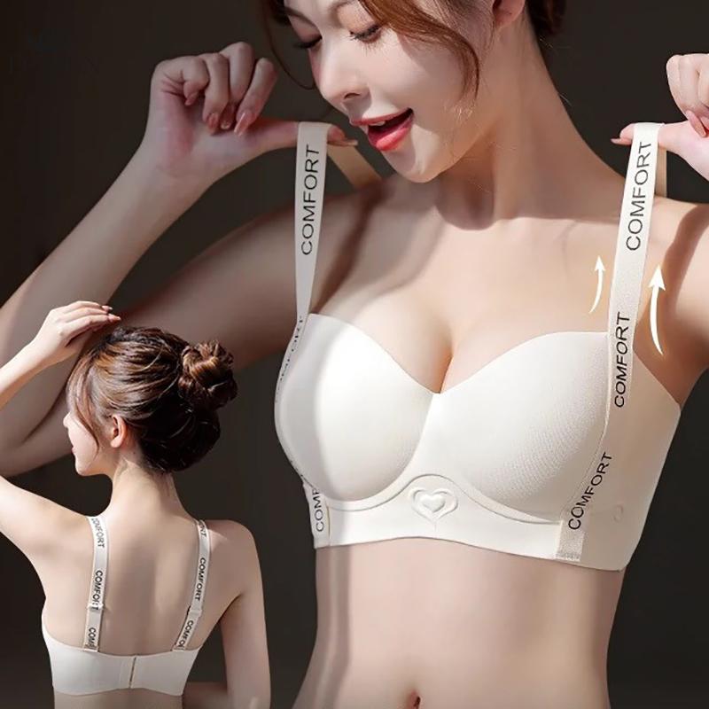 Seamless Push-Up Bra with Anti-Sagging and Beautiful Back Design