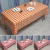 1PC Oil Proof Tablecloth Birthday Party Disposable Table Cloth Plastic Table Cover Grid Waterproof