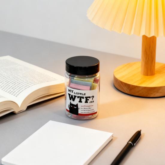 Моя маленькая банка WTF с 60 крутыми цитатами для заботы о себе, саркастические карточки-аффирмации для взрослых, смешной мотивационный подарок
