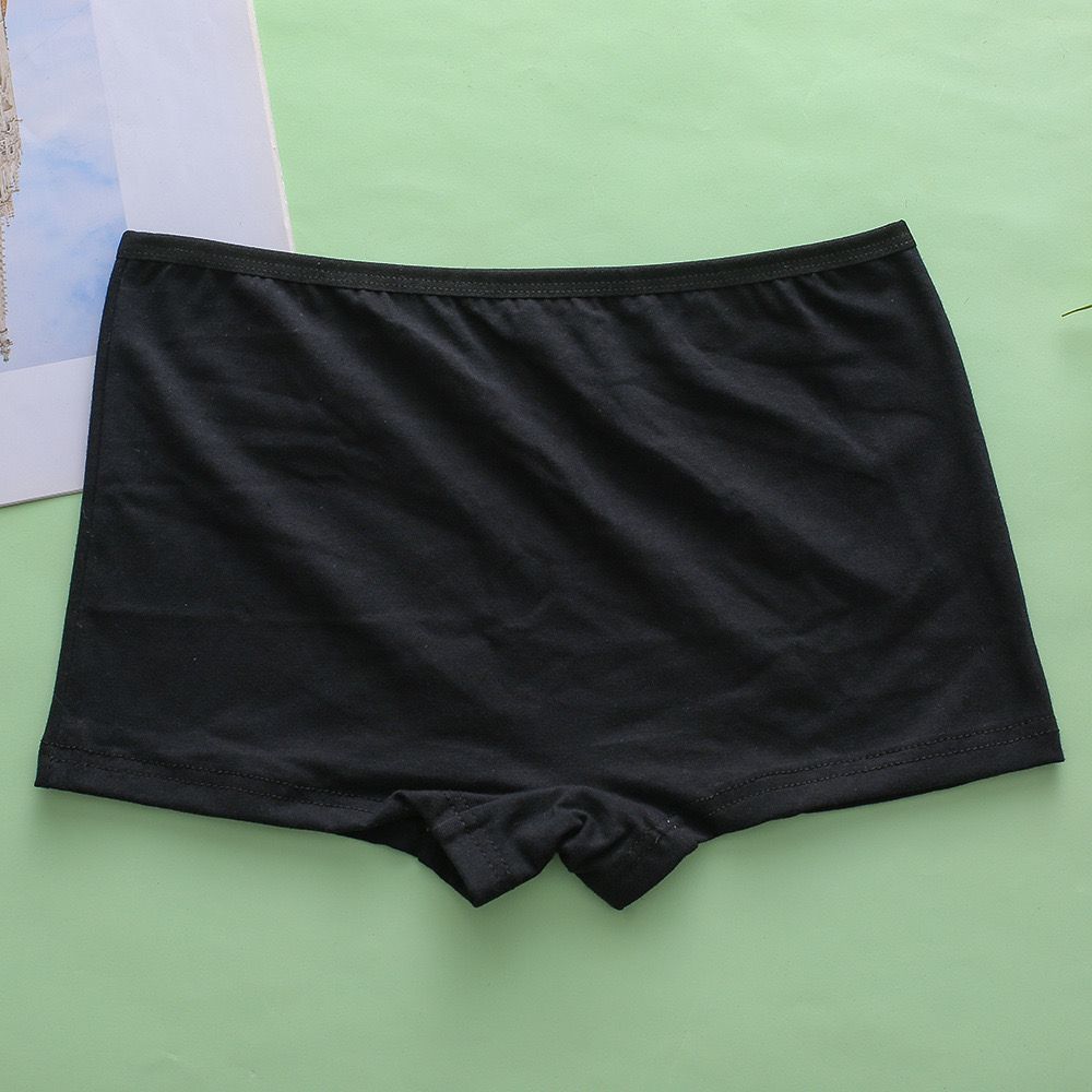 Нижнее белье для девочек, шорты-боксеры со средней посадкой, однотонные, шорты-боксеры для школьников 8-16 лет