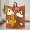 Chip 'n' Dale And Friends Wool Blankets Cartoon Customized Throw Blanket for Home 200x150cm Plush Thin Quilt
