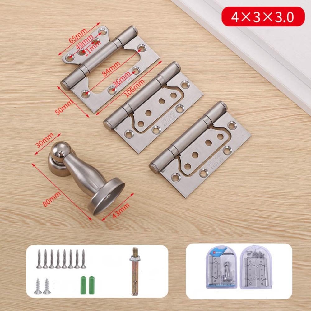Small Stainless Steel Hinge 304 Stainless Steel Door Hardware New Flush Door Hinges  Wooden Door