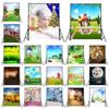House Corner Theme Backdrop for Summer Weddings,Birthdays,Graduations,Party Decor Banner,Picturesque Scene,Tapestry