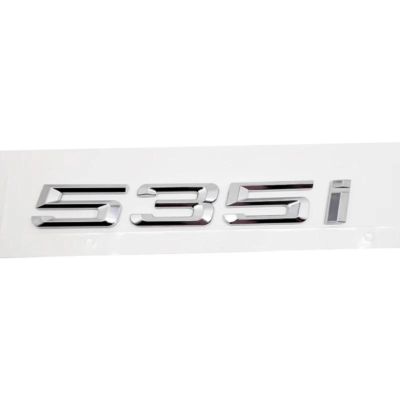 ABS Car Rear Trunk Letters Logo Badge Emblem Sticker For BMW 5 Series 520i 525i 528i 530i 535i 540i 523i E39 E60 E61 F10 F11 G30 ir2