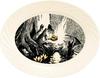 Yamaka Shoten MOOMIN «Комета Муми» Переработанный Хоси Савако, Овальная тарелка, 19 x 15 x 2 см, Безопасно для микроволновой печи, Белый, Сделано в Японии, MM9901-330