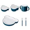 Tak Kids Dish, Gift Box, Cutlery, Bear, Navy / Tak Kids Dish, Dishwasher Safe (Navy), Children's Tableware, 1011-NV