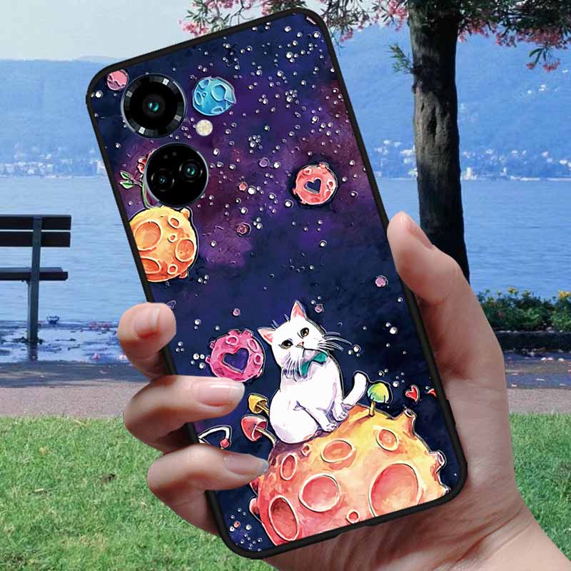 Чехол для Tecno Camon 19 Camon19 Neo 3D Рельефный Тисненый Чехол для Телефона Для Tecno Camon 19 Pro 4G 5G Neo Мягкий Силикон Мультяшный