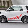 2 шт. боковая решетка двери автомобиля виниловая пленка наклейки для Mercedes Benz Smart Fortwo W453 W451 Racing Auto Body Decor наклейка