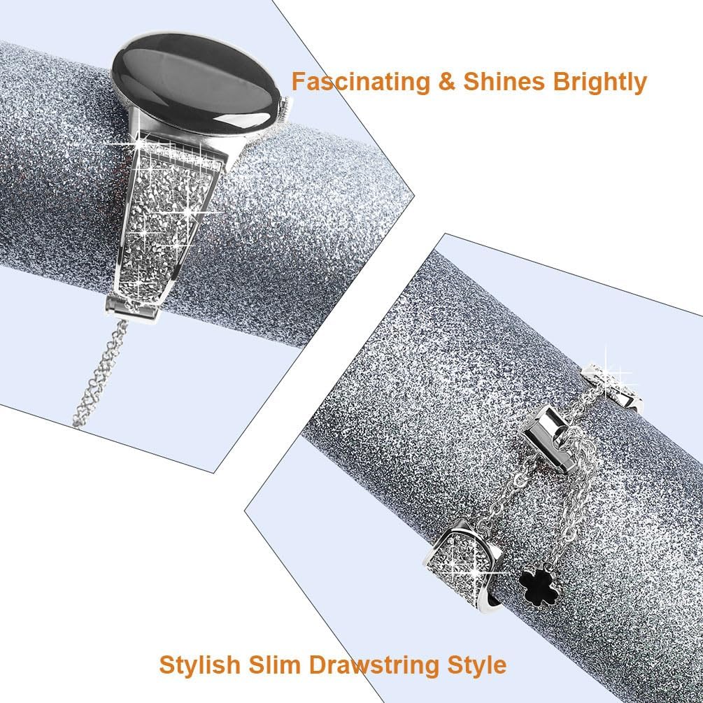 Совместимый для Samsung Galaxy Watch 7/FE/6/5/4 ремешок 40 мм 44 мм, ремешки Active 2, женский блестящий браслет, регулируемый сменный ремешок, браслет для Galaxy