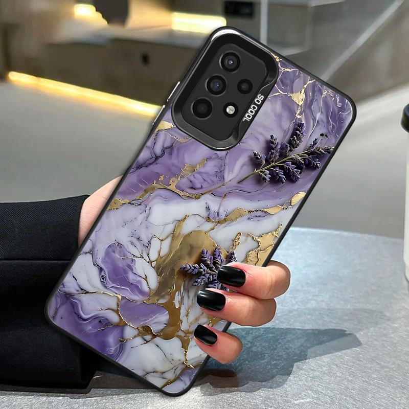 Чехол для телефона Samsung Galaxy A35 A34 A33 A32 A24 A23 A22 A14 A13 A12 5G Силиконовый Мягкий Чехол Цветочный Мраморный Чехол