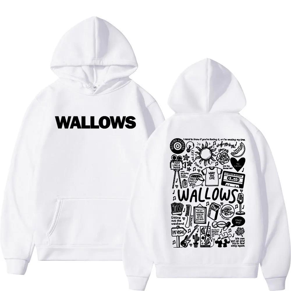 Осенне-зимние теплые худи с рок-группой Wallows Tour, мужские и женские модные ретро-худи с длинным рукавом