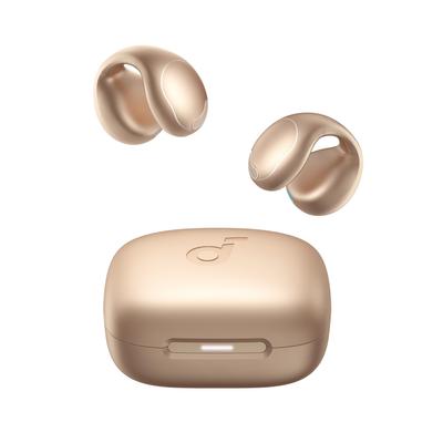 Anker Soundcore C40i беспроводные водонепроницаемые до 21 часа розового золота (Блютуз 5,4) [Открытые наушники/Амбушюры/Стандарт IPX4/Воспроизведение вверх/Многоточечное