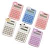 Cartoon Calculator Multifunctional Handheld Small Pocket Calculator with LED Display for Desktop Off