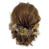 American Flower Hair Head Gold Gold Ornament, Dress, Flowers, Baby's Breath, Leaf, Kimono, Hakama, Coming-of-Age Ceremony, Graduation, Wedding,