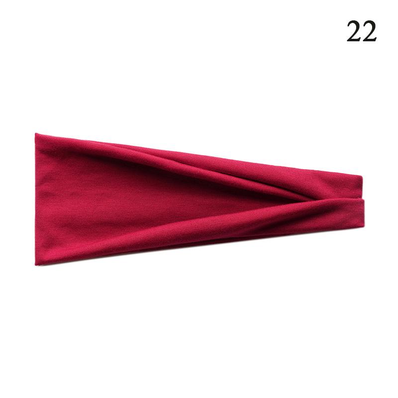 1 шт. Женская повязка на голову Тюрбан Однотонная Эластичные резинки для волос Повязка для волос для йоги Модная повязка для макияжа Обруч для волос Аксессуары для волос