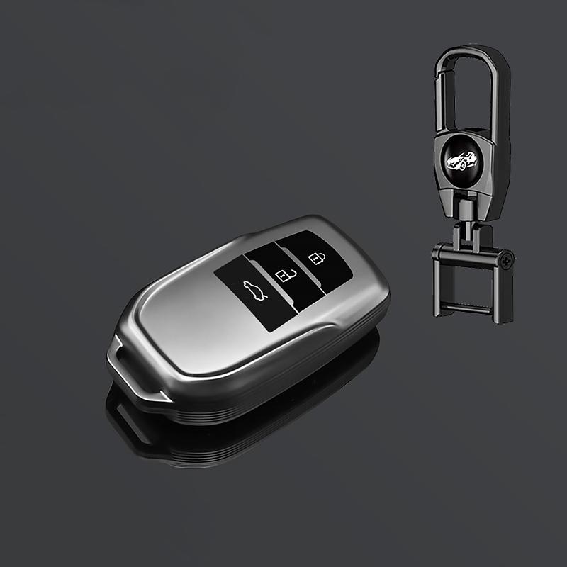 Чехол-брелок на 2/3/4 кнопки для автомобиля Toyota Rav4 Harrier Hilux Fortuner Land Cruiser Crown Highland Prado Yaris Cross Aygo X