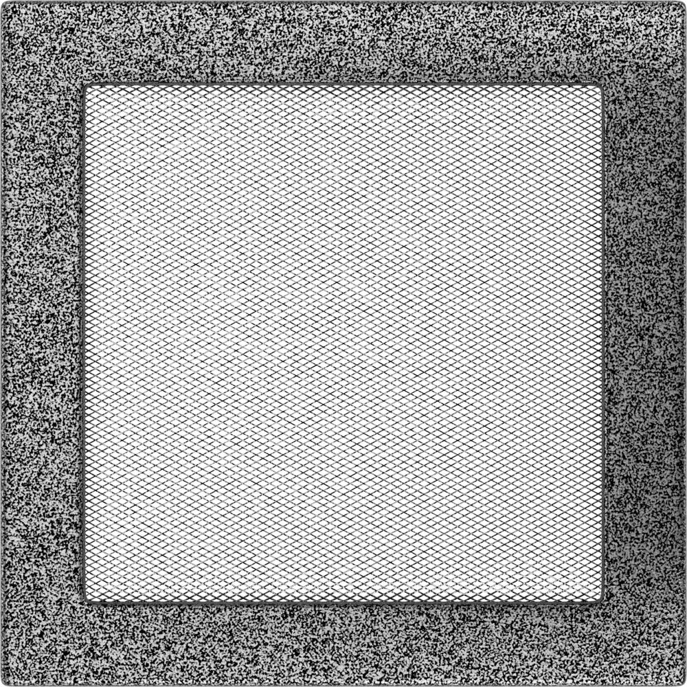 Вентиляционная крышка 22x22 черно-серебристая