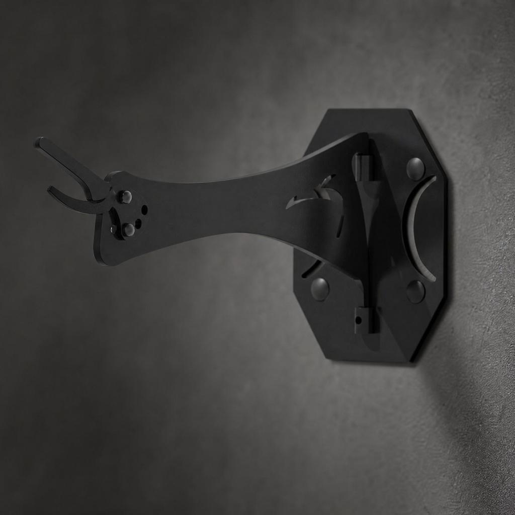2 Pieces Metal Wall Hook Bracket Heavy Duty Hanging Hangers Space Saving