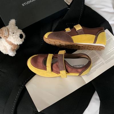 Кожаные балетки Мэри Джейн женские с внутренней высотой 3 см, на липучках, разноцветные, повседневные спортивные туфли новые