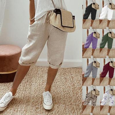 Женские летние шорты Line Running Workout Baggy Shorts Cargo Pants with Pockets