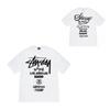 Mens Short Sleeve T-Shirt Loose Fit Round Neck Letter Print Casual Street Style Couples Top