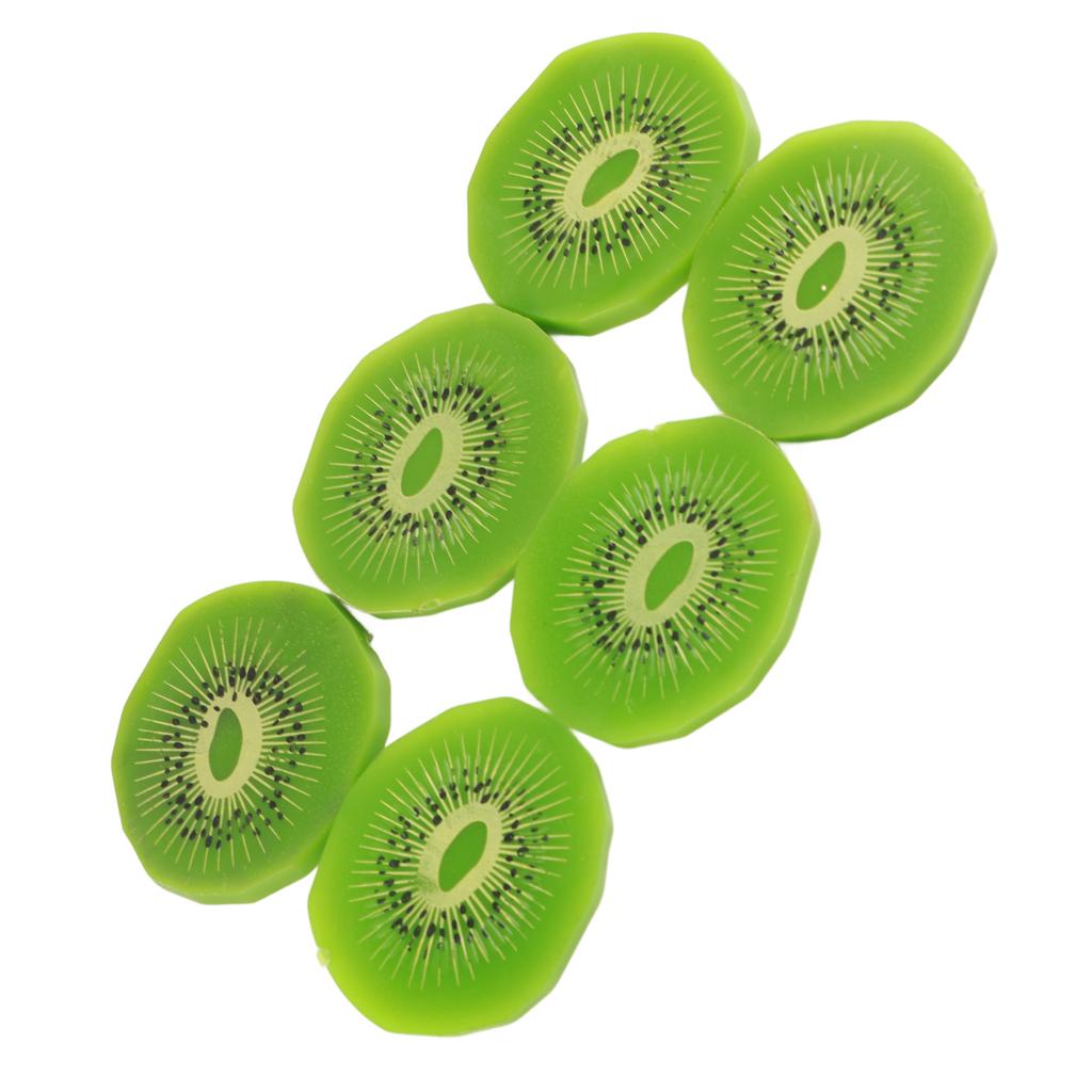 Simulated Fruit Slices Strawberry Kiwi Watermelon Slices Simulated Ice Cubes Fruit Display