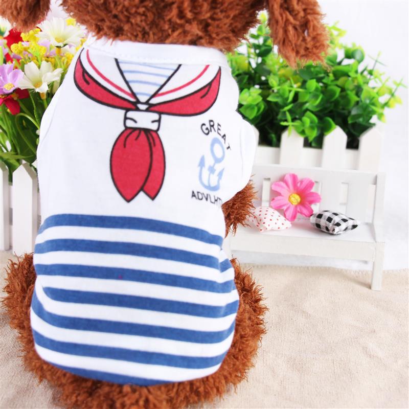 Spring and Summer New Models, Dog Clothes Vest, Navy Vest, Pet Clothes Supplies