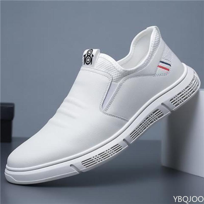 Мужская повседневная кожаная обувь Деловая Дышащая обувь для папы Уличная нескользящая кожаная обувь Роскошный комфорт Легкая Мужская обувь