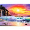 5D полная квадратная алмазная живопись Приморский комплект со стразами комплект для алмазной вышивки пейзаж кокосовая пальма ремесло настенное искусство