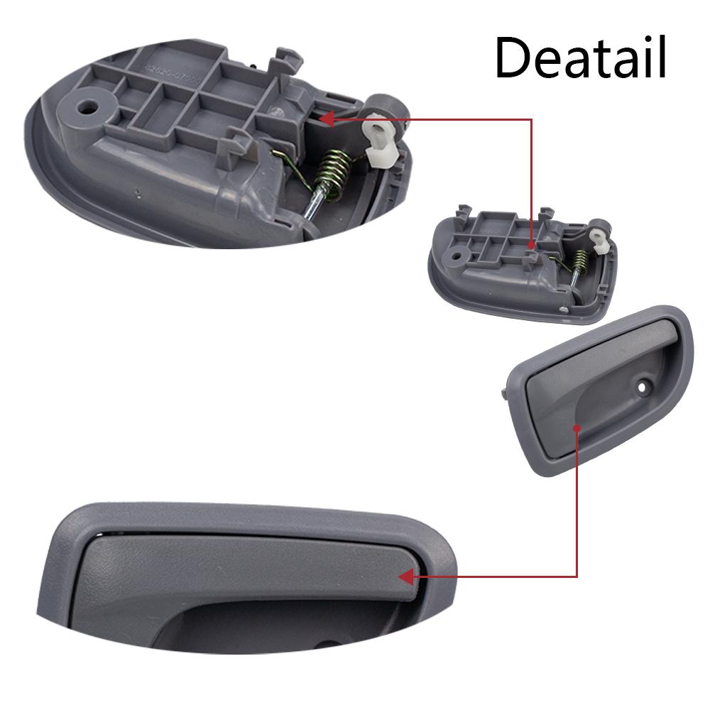 Серая внутренняя ручка двери левая правая для Kia Picanto Morning 2008-2010 82620-07010 82620-07020