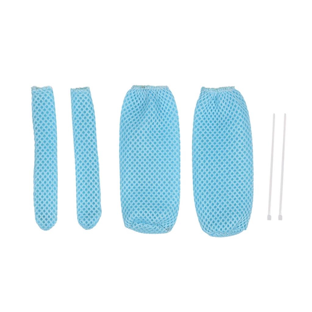 4Pcs/set Motorcycle Handlebar Grip Universal Handle Bar Cover Brake Clutch Lever Summer Ice Silk Breathable Mesh Grips Cover
