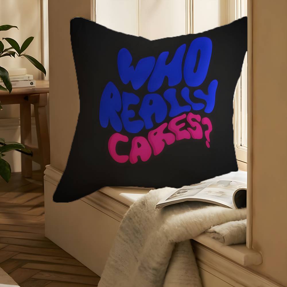 Горячая T-TV Девушка-MT Кому Действительно Не Все Равно Наволочка с Принтом Наволочка Гостиная Диван Подушка Чехол Декор Комнаты Спальни