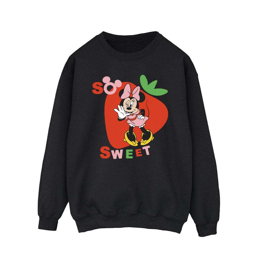 Disney Mens Minnie Mouse So Sweet Strawberry Sweatshirt