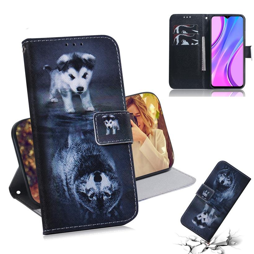 Чехол для Samsung A10 A20 A30 A40 A50 A60 A70 A10s A20s A20e A30s A50s Panda Dog Tiger Lion Раскрашенная книга Флип кожаный чехол для телефона