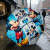 Mickey Minnie 8 Ribs 3Fold Black Glue Uv Protection Umbrella Sun Protection Rainproof Compact Folding Umbrella For Travel Daily Use C924974