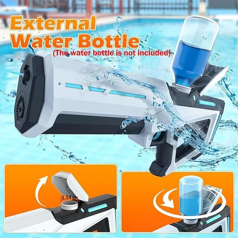 Non-Toxic Electric Water Guns For Adults Powerful Squirt Automatic Water Suction Water Blasters Summer Outdoor Beach Toy For Kids Gift