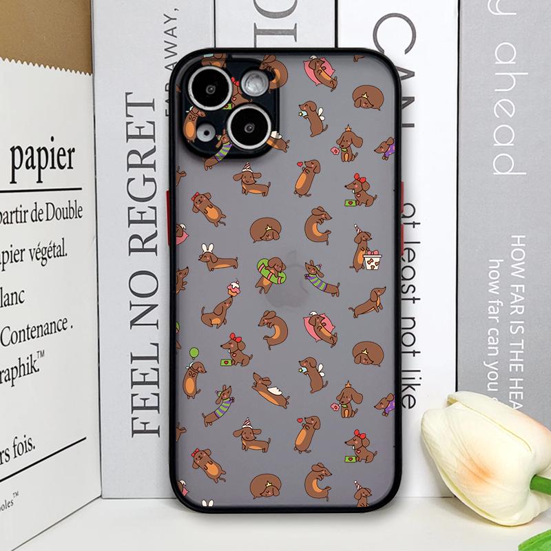 Забавный Мультяшный Такса Милый Рисунок Собаки Чехол для Телефона для Xiaomi Redmi Note 14 Pro Plus 4G 13 12 11 11T 10 Pro+ 9 8 PRO 5G Чехол
