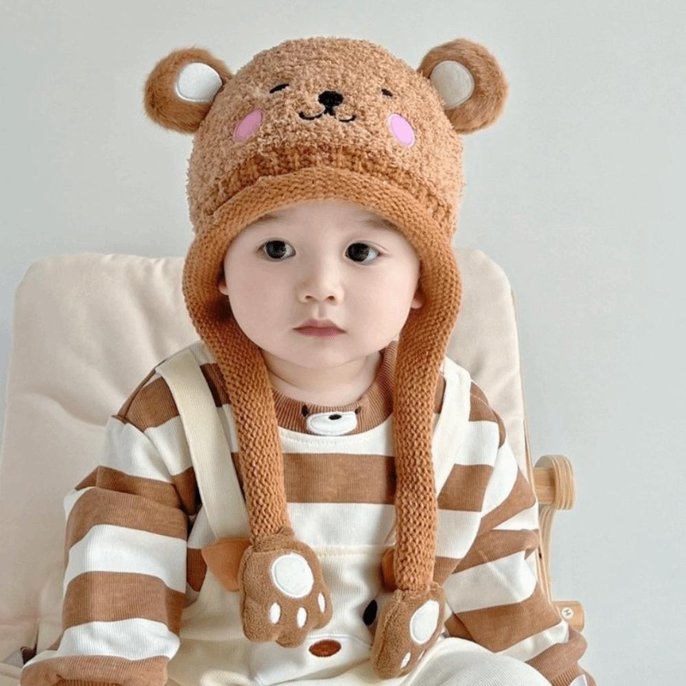 Pig Baby Plush Hat Bear Ear Protection Hat Cute Knitted Hat Autumn