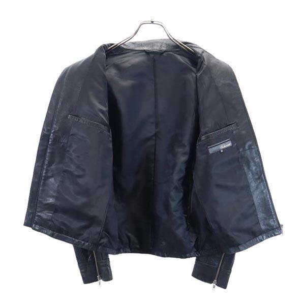 ON BOARD Кожаная куртка из овчины M черная Высокий воротник Мужская Б/у