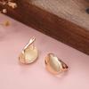Fashion 18k Rose Gold Plated Latest Stylish Copper Zircon Earrings for Women and Girls