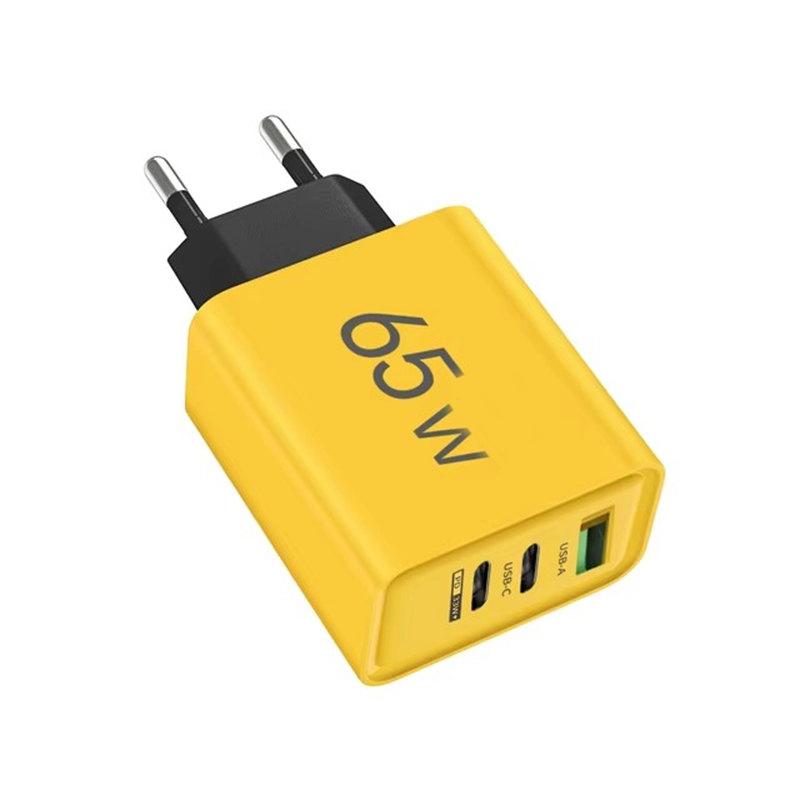 65W USB Fast Charging Type C PD Charger Quick Charge Mobile Phone Power Adapter for iPhone 14 15 Pro Xiaomi Samsung Oneplus
