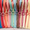20 Pcs with Pull Ring for Sewing Bags DIY Craft Cloth Accessories Slider Head Zippers Pull Ring Zip