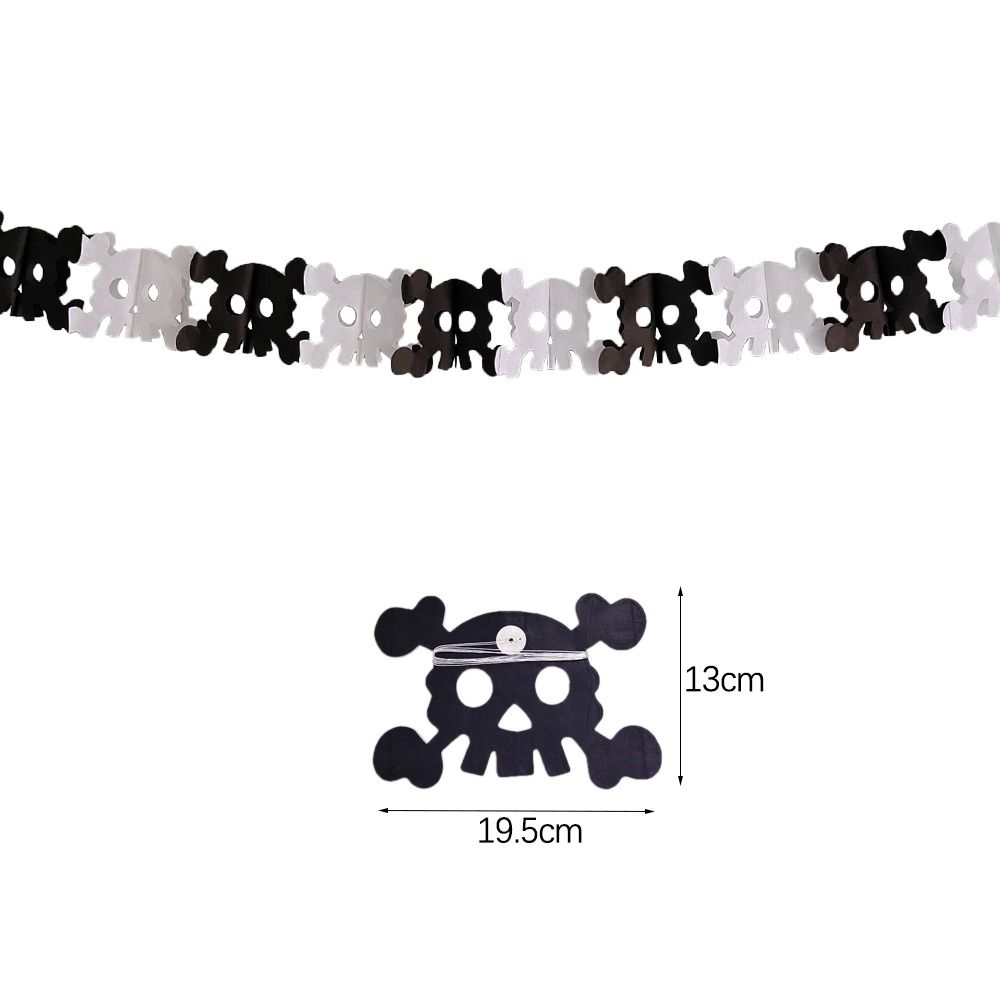 Ghost Ghost Paper Banner Bat Pumpkin Skull Pendant 7 Styles Halloween Paper Latte Art Scene Layout