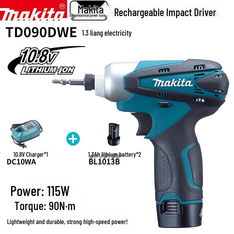 Makita 10,8 В Компактный беспроводной ударный шуруповерт Штепсель CN (адаптер в комплекте)