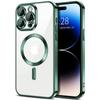 Чехол Magsafe для беспроводной зарядки для IPhone 15 14 13 12 11 Pro Max Plus, прозрачный защитный чехол из ТПУ с мягким покрытием для линз