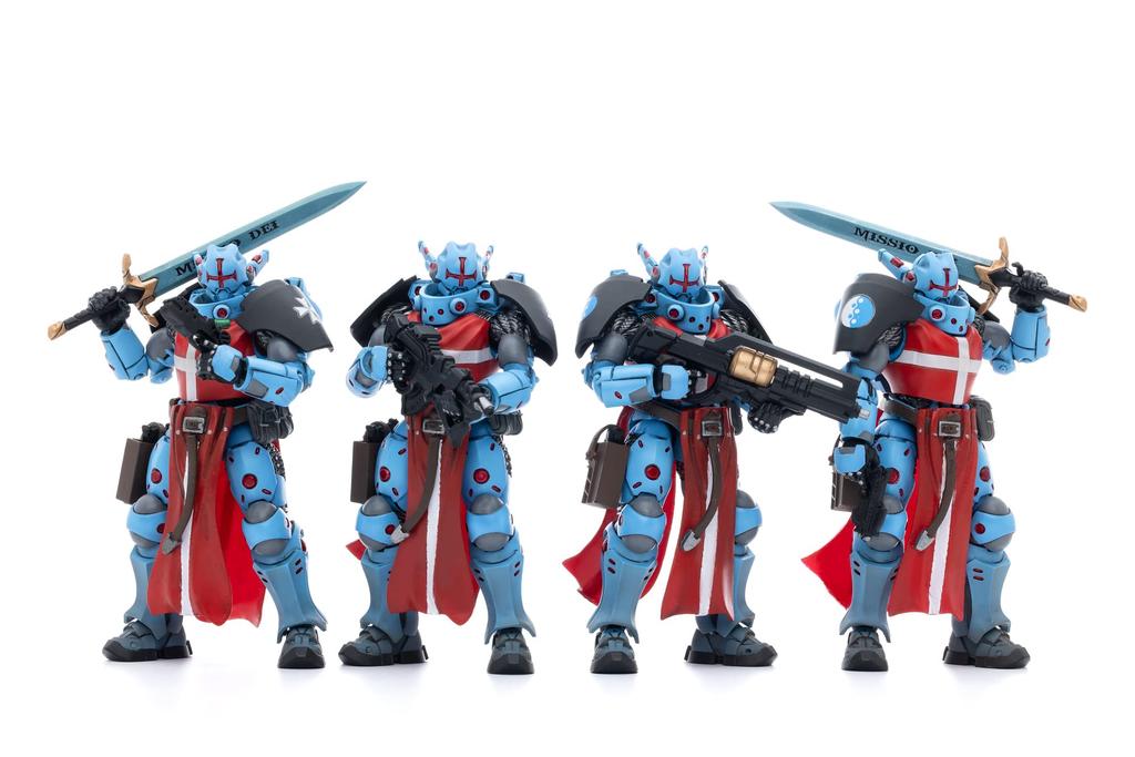 JOYTOY X Infinity Pan Oceania Union Hospitaller Knights Scale PVC ABS Painted Finished Figure Set 1/18 &