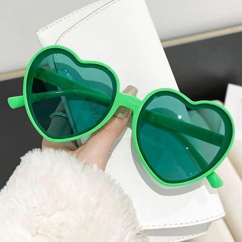 Классический бестселлер Радужные персиковые солнцезащитные очки в форме сердца - Идеально подходят для вечеринок, выпускных вечеров и модного веселья