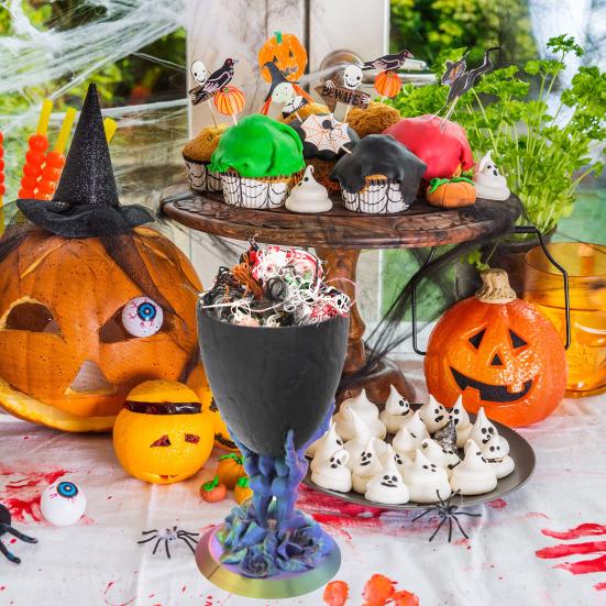 Скелет Конфетница Роза Череп Рука Блюдо Держатель Готический Дом