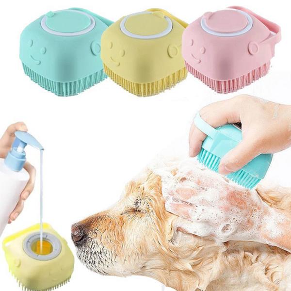 Simple Buy Dog and Cat Shampoo Brush, Mint, 1pc, Korean Pet Shampoo